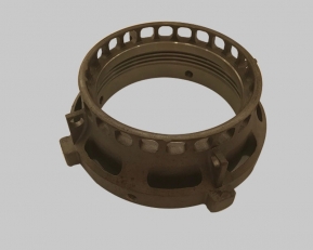 Pressure cast steel rubber core